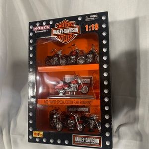Maisto diecast 1:18 Harley Davidson motorcycle firefighter spec edition 7 pieces